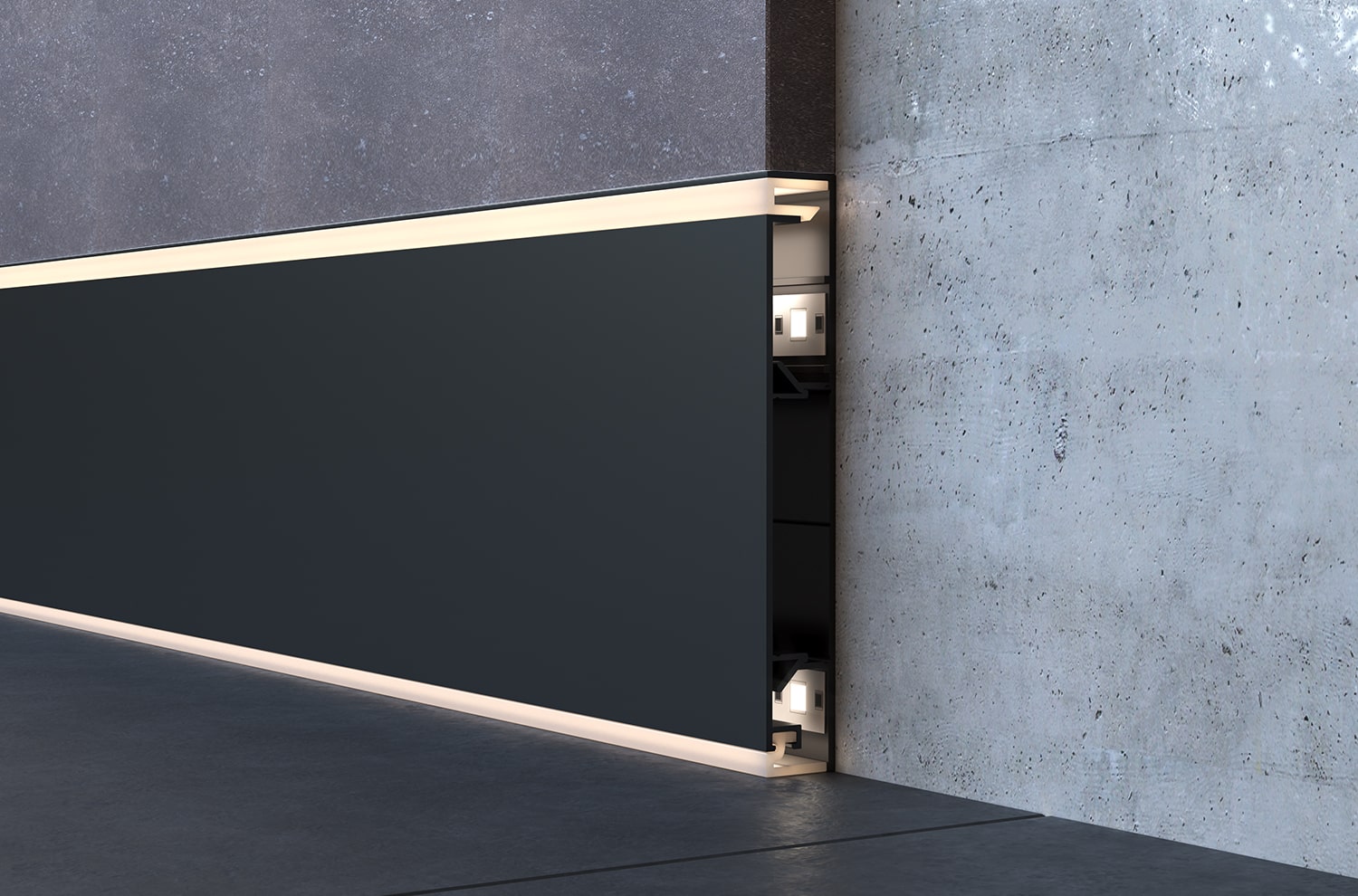 luceo alüminyum led süpürgelik