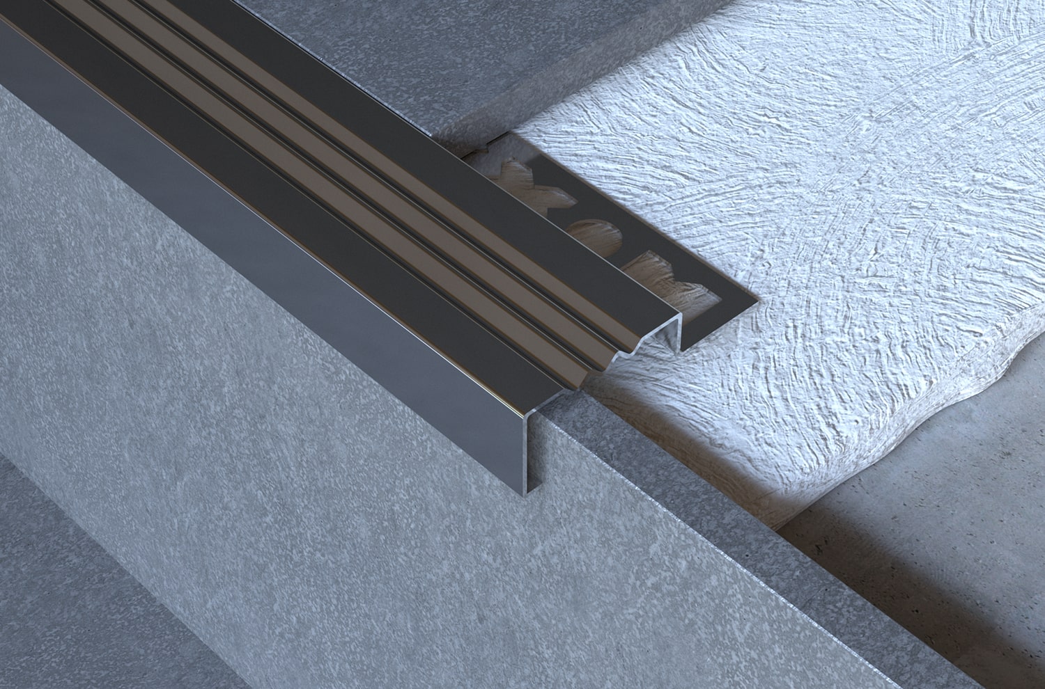 mps-b paslanmaz çelik basamak profili